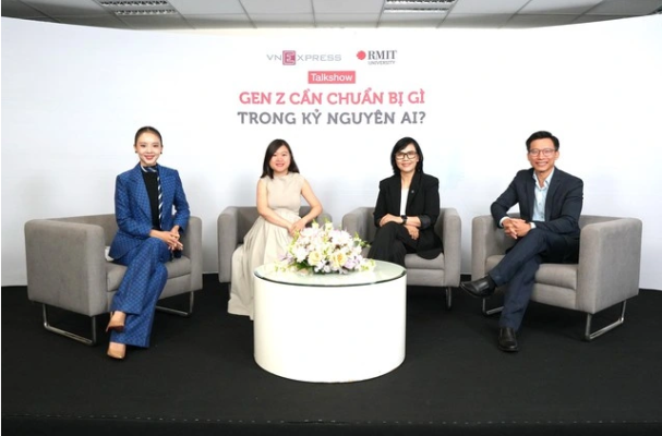 Tọa đàm “Gen Z cần chuẩn bị gì trong kỷ nguyên AI” với sự tham gia của ba chuyên gia từ Google, Groove Technology và RMIT Việt Nam