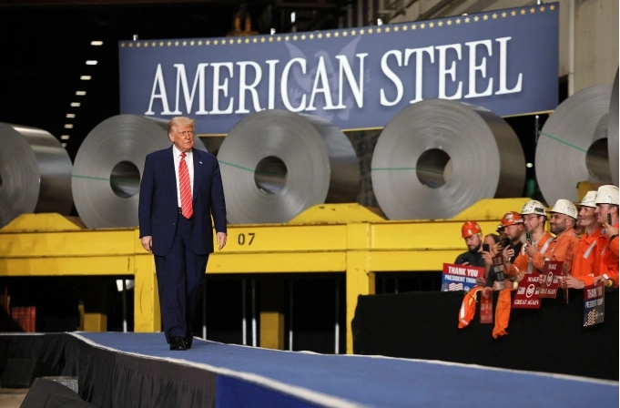 Tổng thống Mỹ Donald Trump tại Irvin Works ngày 30/5