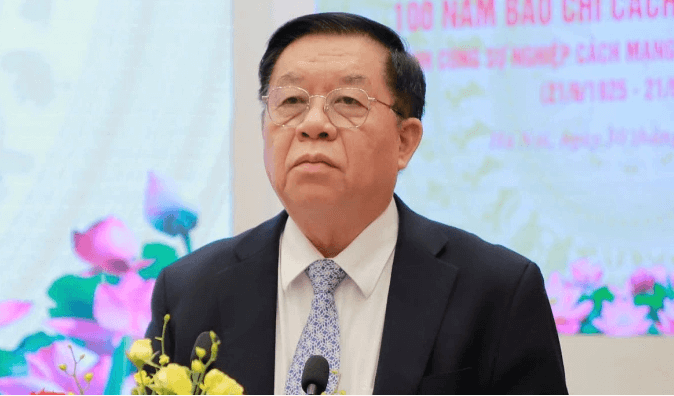 Trưởng ban Tuyên giáo và Dân vận Trung ương Nguyễn Trọng Nghĩa phát biểu chiều 30/5