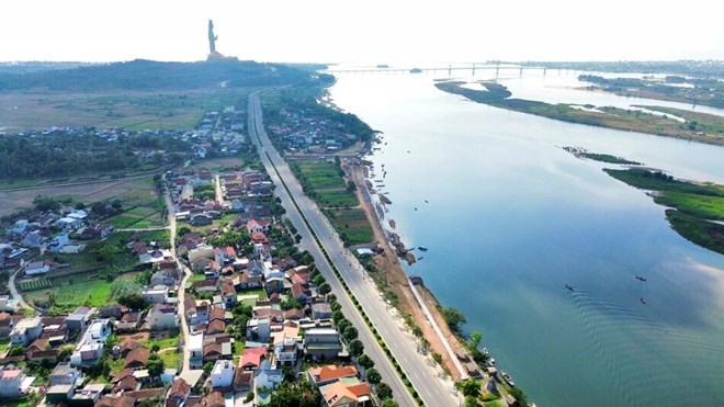 Thành phố Quảng Ngãi sau khi sắp xếp sẽ giảm từ 20 xã, phường hiện tại xuống còn 5 xã, phường. Ảnh: Viên Nguyễn